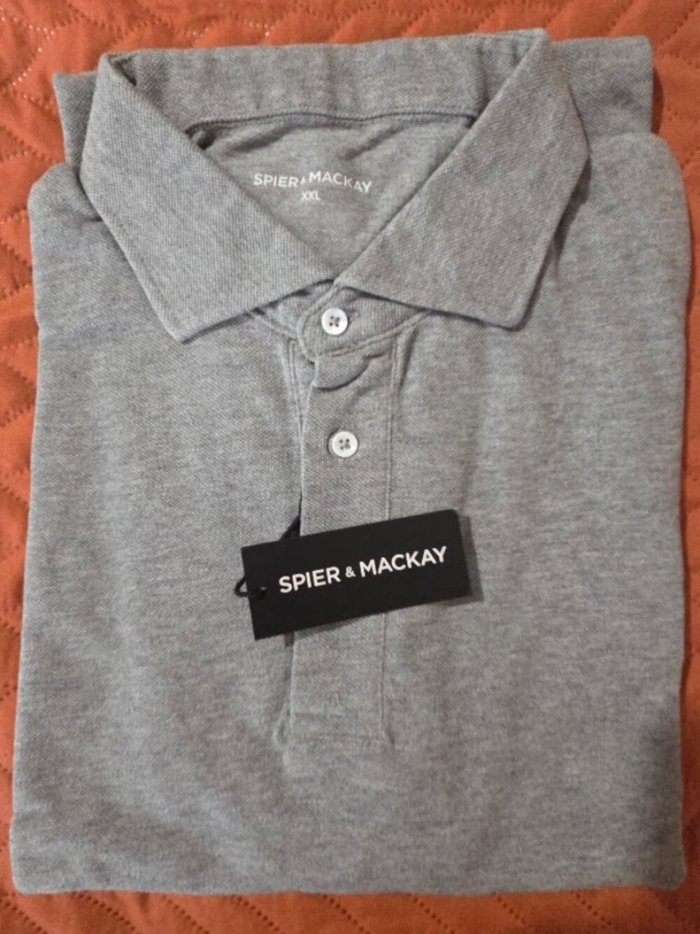 Spier & Mackay short sleeve gray polo